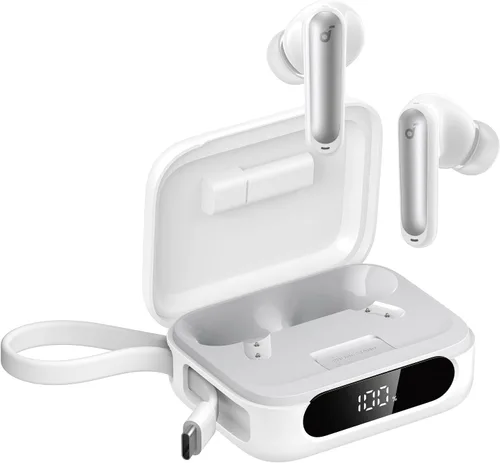 Miniatura 10 de Soundcore P41i de Anker, auriculares con cancelación de ruido adaptativa con cargador portátil para teléfono, solo para carga USB-C, tiempo de Negro