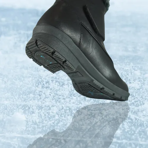 Miniatura 2 de KOZI Canada Ice Brake Women Waterproof Winter Snow Bootie Fur Lined Zipper or Hook-and-Loop Black