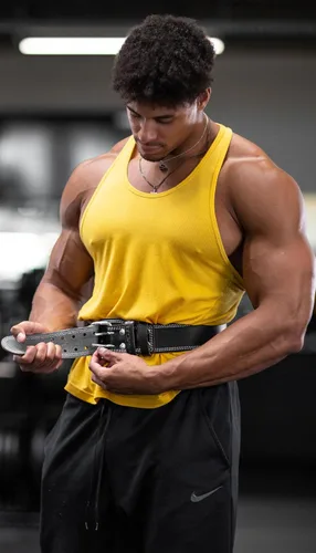 Miniatura 2 de Fitgriff® Cinturón clásico de levantamiento de pesas (100% cuero) para hombres y mujeres, cinturón de gimnasio para sentadillas, peso muerto