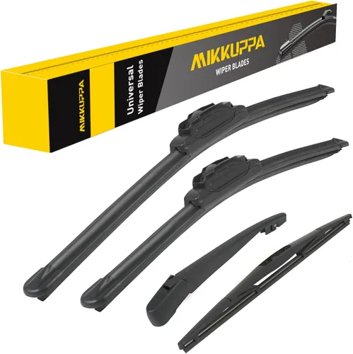 Miniatura 49 de MIKKUPPA Juego de 3 limpiaparabrisas de 22+21+12 pulgadas - Reemplazo para Dodge Durango 2011-2023, Jeep Grand Cherokee 2011-2013 - Limpiaparabrisas