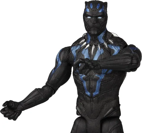 Miniatura 7 de Marvel Black Panther - Traje Vibranium (6 pulgadas), color negro