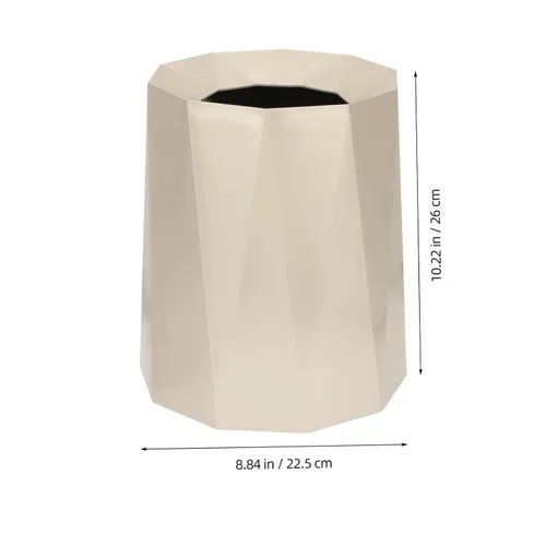 Miniatura 8 de Cabilock Bote de basura de diseño moderno para la oficina en casa, versátil, simple, elegante, para sala de estar, dormitorio, baño, cocina, compacto