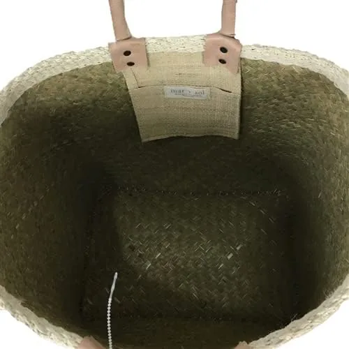 Miniatura 4 de Mar Y Sol Samana Ombre - Bolsa de playa con pompones y diseño de sisal