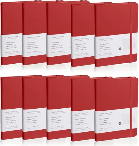 Miniatura 9 de Cuaderno rayado con tapa dura para hombres y mujeres – Cuadernos para escribir, trabajo, escuela, hogar y notas diarias, 160 páginas – Tamaño A5