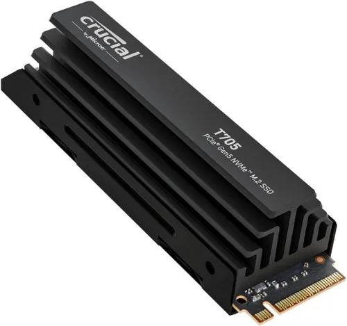 Miniatura 9 de Crucial T705 PCIe Gen5 NVMe SSD de 1 TB, hasta 13,600 MB/s, TLC NAND, compatible con Intel y Ryzen, para juegos intensivos y almacenamiento de alta