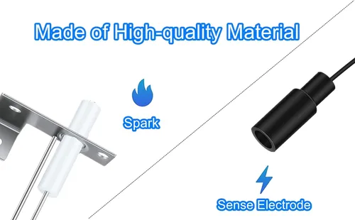 Miniatura 2 de 93868 Electrodo de encendido para calentador de agua con sonda de chispa, piezas de repuesto para calentador de agua RV, sonda de chispa de sensor