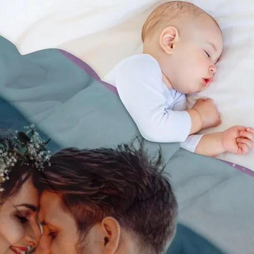 Miniatura 7 de Manta personalizada con foto, Día de la Madre personalizada para mamá y papá, mejor mamá del mundo