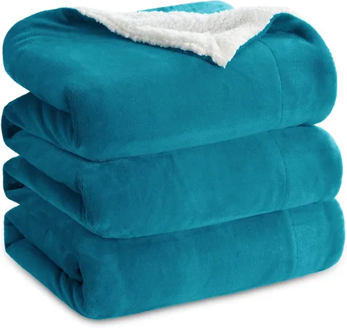 Bedsure GentleSoft - Mantas de forro polar Sherpa tamaño King para cama, manta gruesa y cálida para mujeres y hombres, manta de felpa suave y 03 -