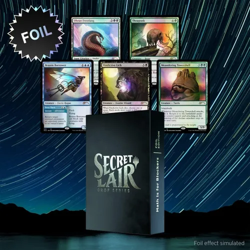 Miniatura 2 de Magic TCG The Gathering Secret Lair Premium Foil: MTG Math es para bloqueadores