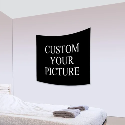 Miniatura 7 de Canessioa Tapiz personalizado para cargar imágenes personalizadas, tapiz personalizado, pancarta, logotipo, diseño de texto, tapiz para colgar