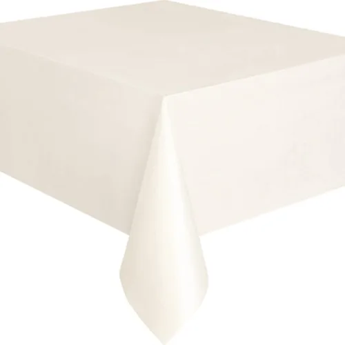 Miniatura 5 de Mantel rectangular de plástico sólido transparente (54 x 108 pulgadas), 1 unidad, diseño elegante y calidad premium, ideal para fiestas, eventos