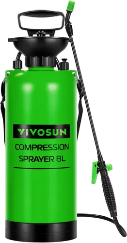 Miniatura 14 de VIVOSUN Pulverizador a presión de bomba de 1.35 galones, botella de agua a presión para césped y jardín con correa ajustable para el hombro