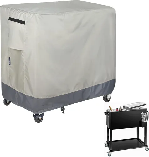 Funda impermeable para carrito de 65 a 80 cuartos de galón, para patio, fiesta, hielera, 32 pulgadas de largo x 18 pulgadas de ancho x 32 pulgadas