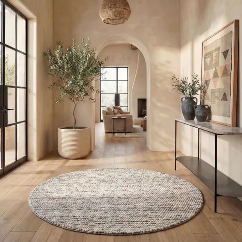 Miniatura 81 de SAFAVIEH Natura Collection - Alfombra decorativa, 2 x 3 pies, color beige, mezcla de lana hecha a mano, diseño texturizado, ideal para pasillo