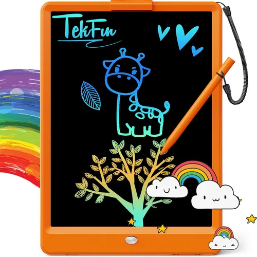 Miniatura 25 de TEKFUN: Tablero de garabatos LCD de 8.5 pulgadas, tabla de dibujo para niños, tableta de escritura, tablero de dibujo mágico, tablero de garabatos