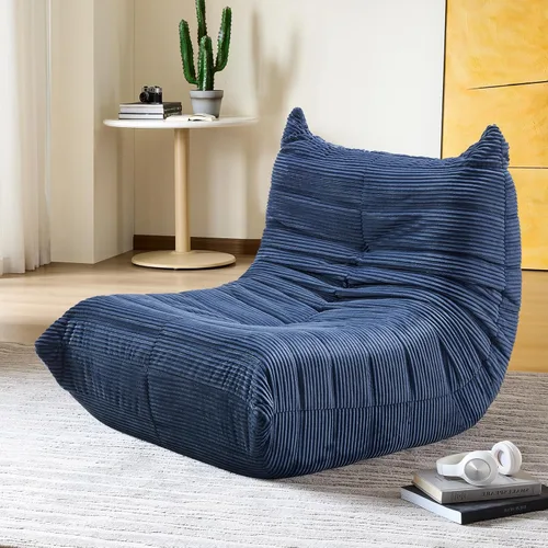 Miniatura 12 de Silla Puf - Sofá de Esquina, Silla de Chimenea Sofá Silla Puf, Silla Puf Grande para Adultos, Sofá de Piso de Chimenea para Sala de Estar, Amarillo