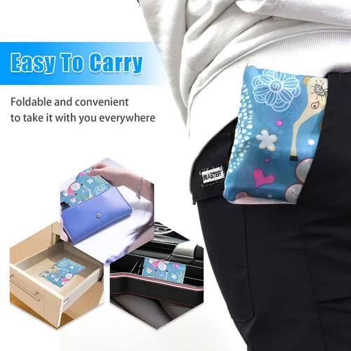 Miniatura 5 de 6 bolsas de comestibles reutilizables extragrandes de 50 libras, bolsas de compras plegables para comestibles, bolsa de playa, bolsas de nailon