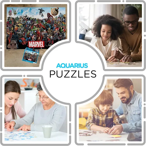 Miniatura 4 de AQUARIUS Marvel Puzzle Cast (rompecabezas de 3000 piezas) – Mercancía y coleccionables con licencia oficial de Marvel – Sin deslumbramiento – Ajuste