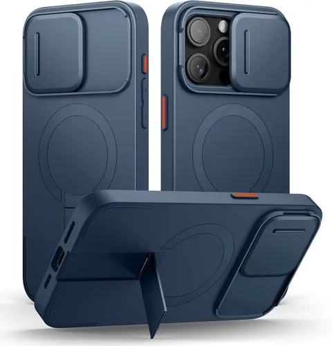 Miniatura 104 de SURITCH - Funda para iPhone 17 Pro Max con cubierta de control de cámara, cubierta para cámara y soporte ajustable, compatible con MagSafe, a prueba