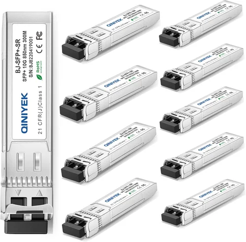 Miniatura 12 de Paquete de 2 transceptores 10GBase-LR SFP+, módulo LC dúplex SFP+ monomodo 10G, compatible con Cisco SFP-10G-LR, Ubiquiti UF-SM-10G, Meraki, X2