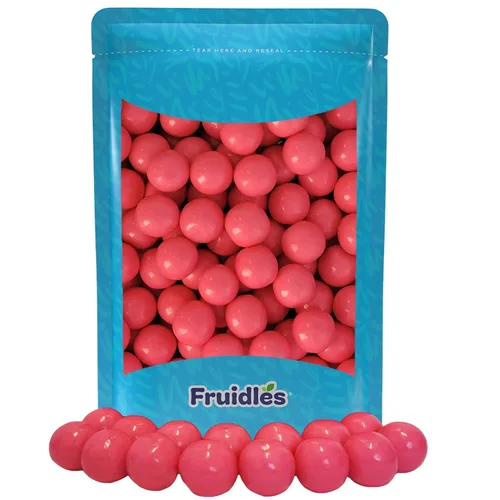 Miniatura 7 de Fruidles Bolas de goma de mascar rosas originales con sabor a frutas, golosinas de bufé de dulces, recambios de tamaño de máquina, certificado