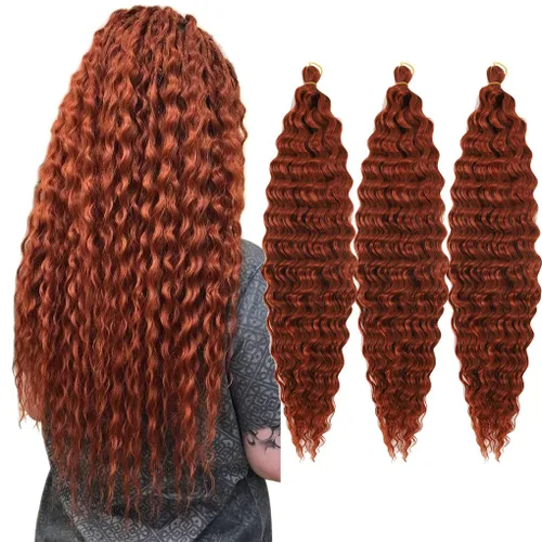 Miniatura 26 de 3 trenzas de ganchillo Passion Twist, cabello sintético preseparado para trenzar de 14 pulgadas, 3 paquetes de cabello trenzado pretrenzado