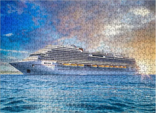 Miniatura 8 de MyPuzzle Cruise Ship in The Caribbean - Rompecabezas prémium de 1000 piezas para adultos
