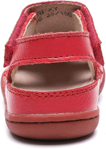 Miniatura 6 de DADAWEN - Sandalias de pescador con correa de cuero para niña y niño (bebé, niño pequeño, niño grande)