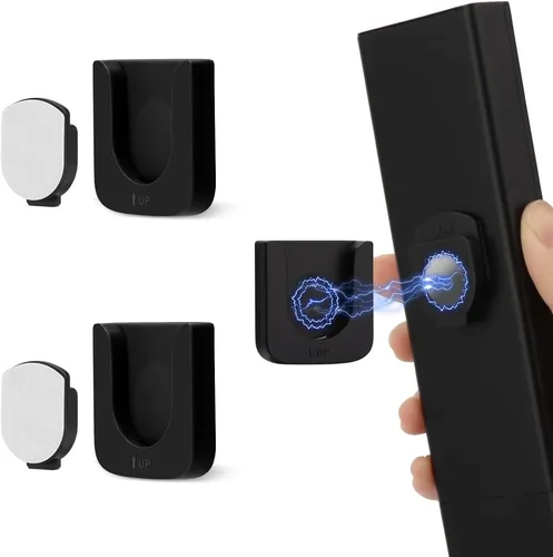 Miniatura 7 de WALLFID Soporte magnético de pared para control remoto, innovador diseño de ranura para una organización sin esfuerzo de suministros para el hogar