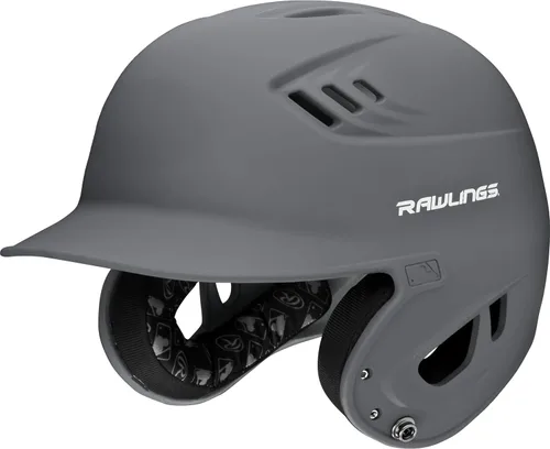 Rawlings | Casco de bateo de béisbol R16 Velo | Mate | Tamaños JR y SR | Varios colores Grafito mate