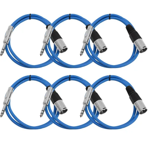Miniatura 9 de Seismic Audio SATRXL-M2Black6 - Cable de conexión XLR macho a TRS de 2 pies, color negro