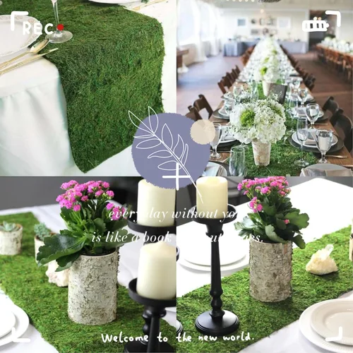 Miniatura 5 de Rollo de musgo verde para hadas, jardines, bodas, otras artes y manualidades (15.3x130cm (6" W x 51" L))