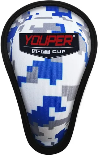 Miniatura 4 de Youper Pantalones cortos deslizantes de compresión para niños con copa protectora suave para béisbol, fútbol, hockey (paquete de 2)