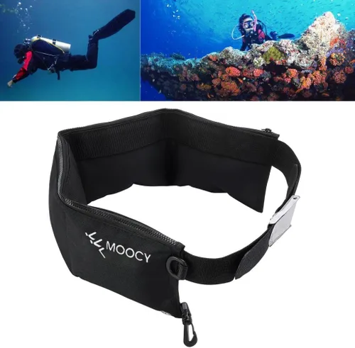 Miniatura 6 de Cinturón de peso con correa de buceo de 4 bolsillos, hebilla de liberación rápida ajustable