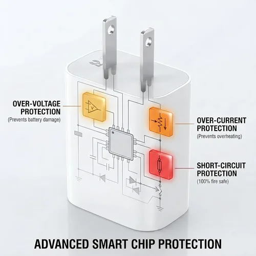 Miniatura 6 de [Paquete de 4] Bloque de cargador USB-C de 20 W – Adaptador de corriente de pared rápido compatible con iPhone 17/16/15/14 Series, Galaxy S25/S24