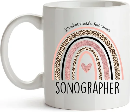 Miniatura 7 de YouNique Designs Sonographer - Taza de café de 11 onzas, regalo de ecografía, taza de tecnología de ultrasonido, taza de ecografía cardíaca