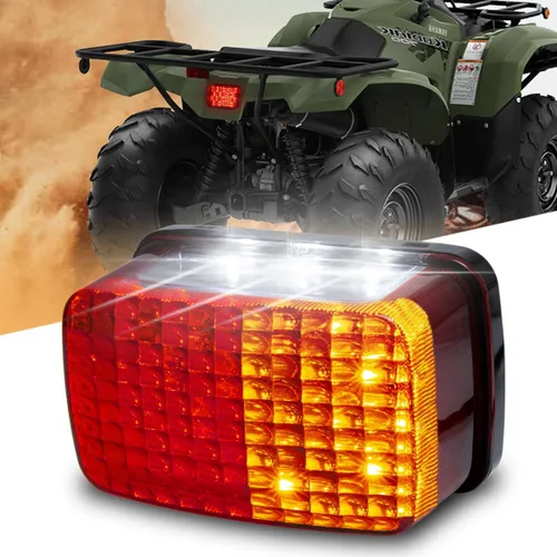 Miniatura 8 de Luz trasera de freno para cuatrimoto, luces de freno LED compatibles con Yamaha Grizzly Big Bear Bruin Kodiak Wolverine Rhino Viking 5KM-8472C-10-00