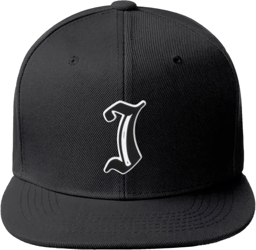 Miniatura 1163 de Daxton Gorra clásica con visera de billete plano con letras del alfabeto inglés antiguo de la A a la Z