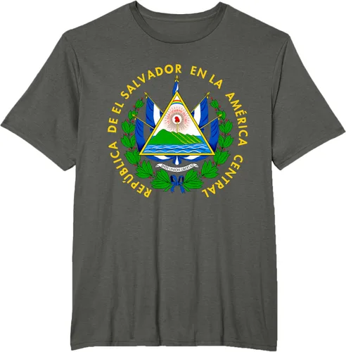 Miniatura 6 de Camiseta con diseño de emblema de la bandera de El Salvador