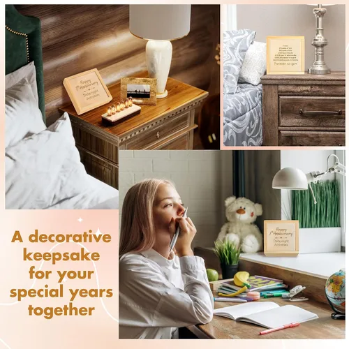 Miniatura 5 de Regalos de 7º Aniversario de STOFINITY en Madera para Él Ella - 7º Regalo de Boda para Hombres Mujeres, Regalos de 7 Años de Matrimonio para Esposo