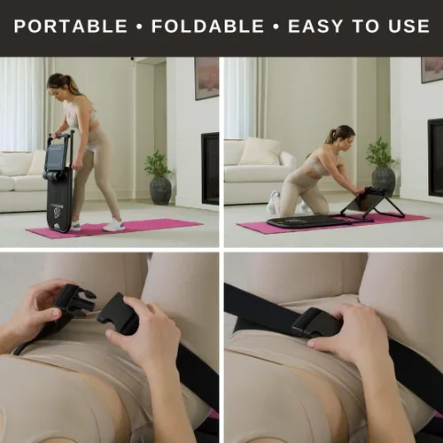 Miniatura 5 de Entrenador de glúteos + equipo de entrenamiento de puente de glúteos para mujer + máquinas de ejercicio de gimnasio en casa para un entrenamiento