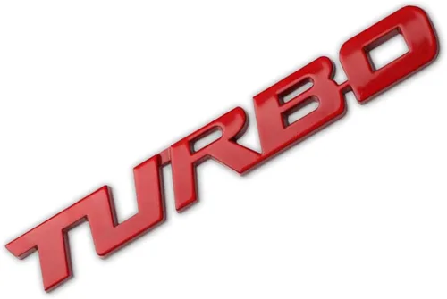 Miniatura 8 de Emblema de Coche Turbo, Insignia Turbo de Metal 3D para Guardabarros Lateral del Cuerpo del Auto y Maletero, Calcomanía Adhesiva de Decoración