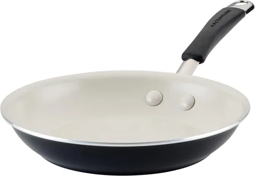 Miniatura 20 de Rachael Ray Cucina Sartén antiadherente de cerámica/Sartén, 12.5 pulgadas antiadherentes Sartén abierta, apta para lavavajillas - Azul marino