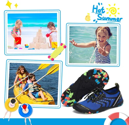 Miniatura 7 de SAGUARO Kids Boys Girls Water Shoes Non-Slip Quick-Dry Barefoot Aqua Shoe Outdoor Sport Beach Swimming Surfing Diving