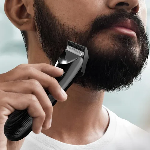 Miniatura 4 de Groom Essentials - Cortadora de pelo recargable, afeitadora de pelo corporal con cuchillas de cerámica, guía de corte ajustable de 3 ajustes