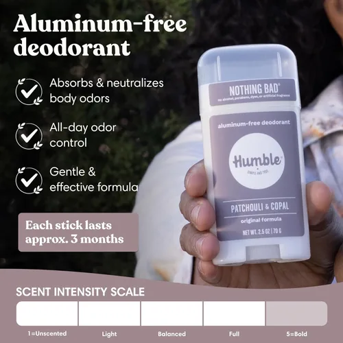 Miniatura 2 de HUMBLE BRANDS - Desodorante sin aluminio de fórmula original. Control de olores de larga duración con bicarbonato de sodio y aceites esenciales