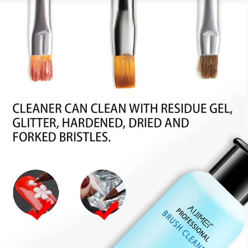Miniatura 4 de Limpiador de pinceles de uñas acrílicas, limpiador de pinceles de pintura líquida para artistas de uñas (8.5 fl oz/8.5 onzas líquidas)