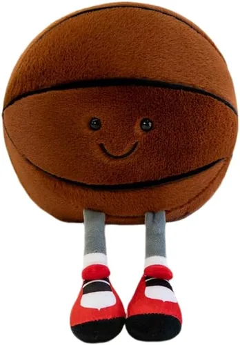 Miniatura 8 de YUDONG Almohada de fútbol de peluche suave de 12 pulgadas - Adorable juguete de fútbol de peluche, divertido animal de peluche esférico, linda