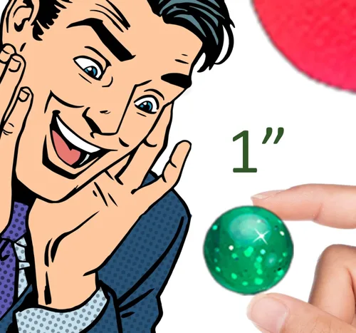 Miniatura 6 de 2CHILL Ja-Ru - Pelotas hinchables Super Hi Bounce (cada paquete de 12 bolas) 3 estilos de juguetes pequeños regalos de fiesta para niños Racketball