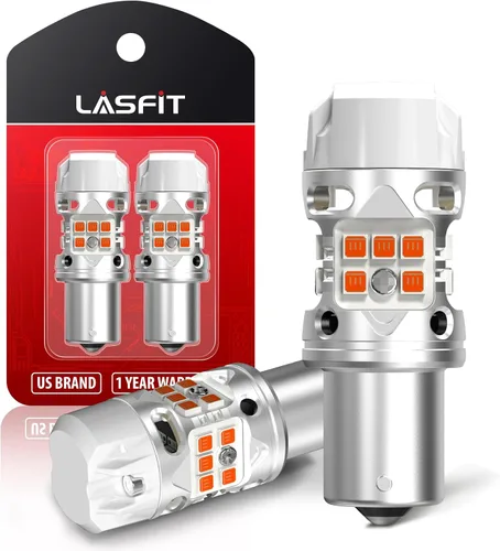 Miniatura 12 de LASFIT PWY24W Bombillas LED de señal de giro PW24W Resistencia integrada Canbus sin errores, extremadamente brillante, intermitente ámbar/amarillo